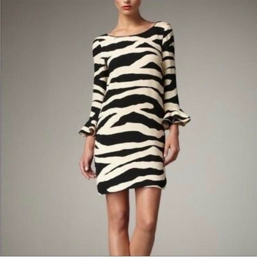 Kate spade dress. Black and white zebra print. Great condition! Size 2